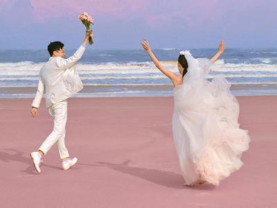 【打卡昆明景点】纪实风浪漫海景系列婚纱摄影